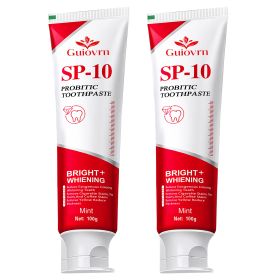 SP10 Probiotic Whitening Toothpaste Minty Freshness, Reduces Pigmentation, Protects Gums, Daily Oral Care Solution,Self-pickup Only (Option: 2 Pack)