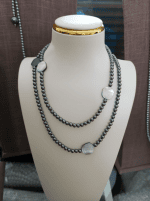 Crystal Pearl Copper Necklace--Only Self Pickup (Option: Style2)